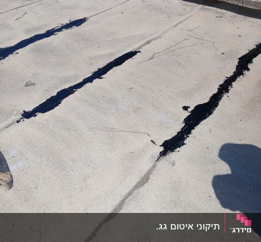 תמונה של גג עם איטום ביטומני